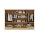Ver imagem 5 de Cômoda Infantil 125cm 2 Portas com Vidro e 4 Gavetas Teddy Multimóveis Mp4490 Madeirado/branco