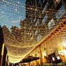 Cortina Led 100 Leds 10m Quente Decoração de Festas e Eventos Vitrine Cortina de LED - 4