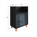 Ver imagem 3 de Conjunto Bar Porta de Vidro e Bar Suspenso Samba CabeCasa MadeiraOriginals