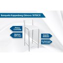 Ver imagem 2 de Kit 2 Banquetas Sala Jantar Gênova 1B705CR 2 Un Cromado/Linho Capuccino - Kappesberg