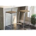 Ver imagem 6 de Kit 2 Banquetas Sala Jantar Gênova 1B705CR 2 Un Cromado/Linho Capuccino - Kappesberg