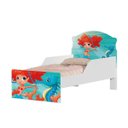 Ver imagem 6 de Cama Infantil Sereia Ruiva Mágica Proteção Lateral Adesivo Uv Brilhante