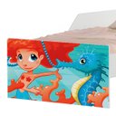 Ver imagem 5 de Cama Infantil Sereia Ruiva Mágica Proteção Lateral Adesivo Uv Brilhante