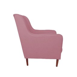 Poltrona Amamentação com Puff Manu Veludo Rose - 2