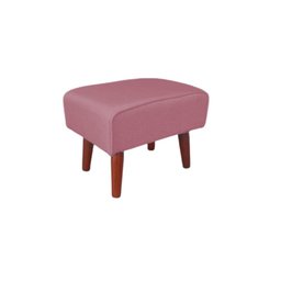 Poltrona Amamentação com Puff Manu Veludo Rose - 5