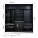 Ver imagem 2 de Guarda-Roupa Casal com Espelho 3 Portas de Correr Muriqui Maxx CabeCasa MadeiraOriginals