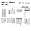 Ver imagem 4 de Armário de Cozinha Completa 340 cm Branco Vik Madesa 01