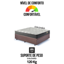Ver mais imagens de Cama Box Casal Baú Suede com Colchão Adapto Ecoflex Mola Ensacada 138x188
