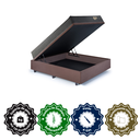 Ver imagem 6 de Cama Box Casal Baú Suede com Colchão Adapto Ecoflex Mola Ensacada 138x188