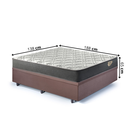 Ver imagem 2 de Cama Box Casal Baú Suede com Colchão Adapto Ecoflex Mola Ensacada 138x188