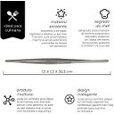 Ver mais imagens de Pinça Culinária Inox 30cm Mimo Style Profissional Chef Gastronomia Multiuso Empratamento Bar Drinks