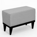 Ver imagem 2 de Puff em Linho Pés em Madeira Boreal CabeCasa MadeiraOriginals