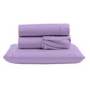 Ver imagem 1 de Jogo Cama Lençol Unique Solteiro Micro Percal 400 Fios Ponto Palito 3 Peças - Lilás