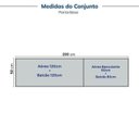 Ver imagem 4 de Cozinha Compacta Planejada 4 Peças 2 Aéreos 2 Balcões Soho CabeCasa MadeiraOriginals Azul/Branco