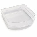 Ver imagem 4 de Kit 2 Porta Lanche Sanduiche Lancheira Transparente Sanduicheira Portatil com Trava Bpa Free Pote Al