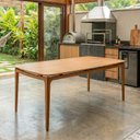Ver imagem 1 de Mesa de Jantar 160cm 6 Lugares Madeira Maciça Zinola