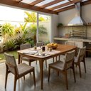 Ver imagem 5 de Mesa de Jantar 160cm 6 Lugares Madeira Maciça Zinola