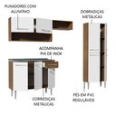 Ver imagem 5 de Armário de Cozinha Compacta 229cm com Pia Rustic/Branco Emilly Madesa 10