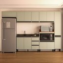Ver imagem 1 de Cozinha Completa Koya 12 Portas 3 Gavetas 40250032 Verde Oliva - Politorno