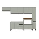 Ver imagem 2 de Cozinha Completa Koya 12 Portas 3 Gavetas 40250032 Verde Oliva - Politorno