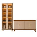 Ver imagem 2 de Conjunto Cristaleira 2 Portas Allure e Buffet 4 Portas Linea Brasil Évora
