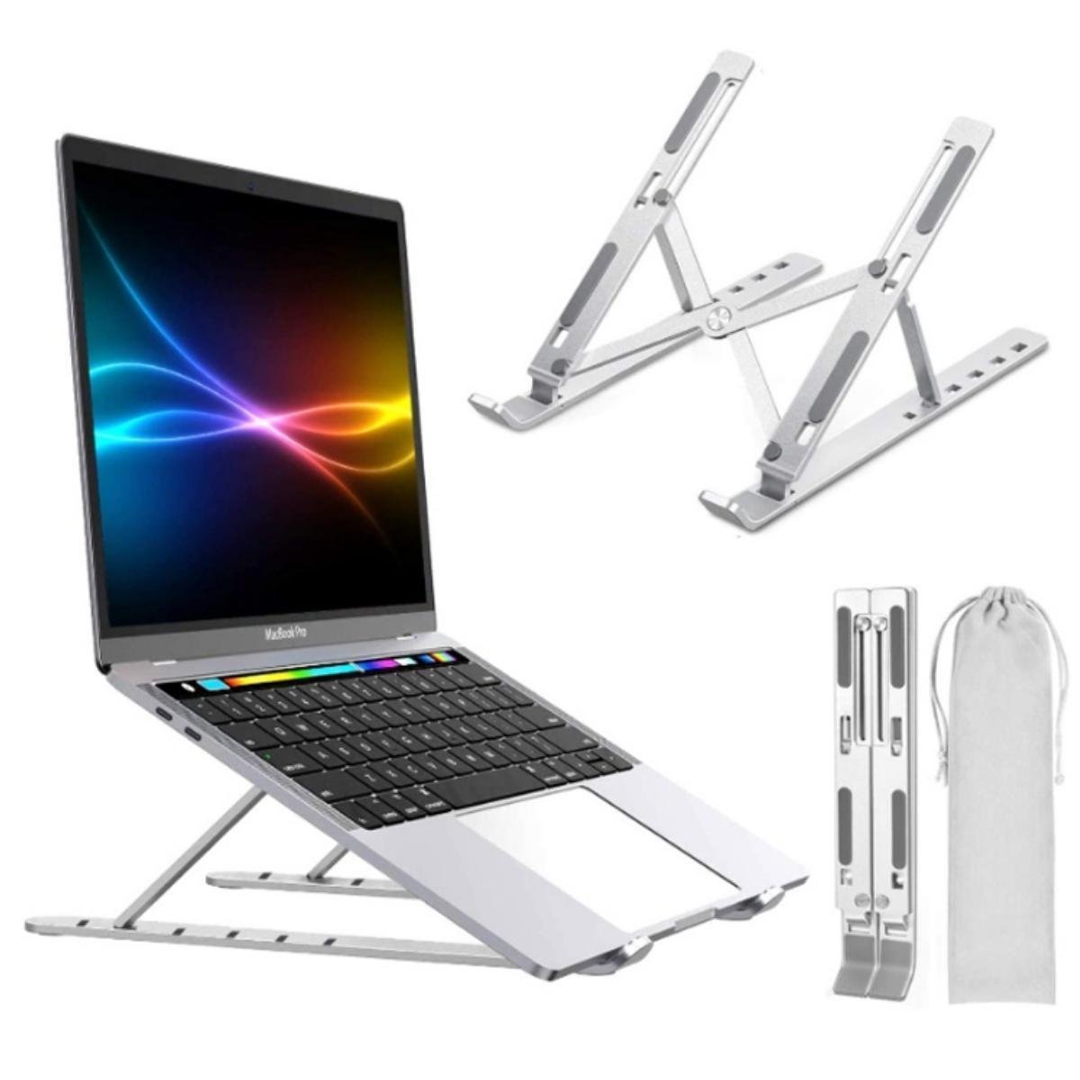 Suporte Para Notebook Laptop Alumínio Ajustável E Ergonômico - 1