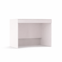Ver imagem 1 de Escrivaninha Mesa com Gaveta MDF Altezza Belmax:Branco