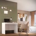 Ver imagem 3 de Escrivaninha Mesa com Gaveta MDF Altezza Belmax:Branco