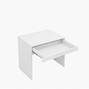 Ver imagem 5 de Escrivaninha Mesa com Gaveta MDF Altezza Belmax:Branco