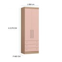 Ver imagem 6 de Quarto Modulado Solteiro 5 Peças Infinit Móveis Castro