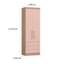 Ver imagem 7 de Quarto Modulado Solteiro 5 Peças Infinit Móveis Castro