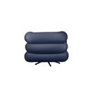 Ver imagem 3 de Poltrona Micheli 94cm Base Reclinável Veludo: Azul Marinho