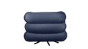 Ver imagem 3 de Poltrona Micheli 94cm Base Reclinável Veludo: Azul Marinho