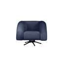 Ver imagem 1 de Poltrona Micheli 94cm Base Reclinável Veludo: Azul Marinho