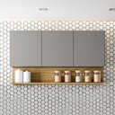 Ver imagem 1 de Armário Aéreo Cozinha 120 Cm Line 3 Portas Freijó/gris - Kits Paraná