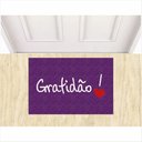 Ver imagem 1 de Tapete Capacho Vinil Gratidão 60x40 Cm.