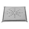 Ralo Tampa Grelha Inox Quadrada 15x15cm com Fecho + Caixilho - 1