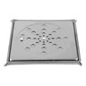 Ralo Tampa Grelha Inox Quadrada 15x15cm com Fecho + Caixilho - 3