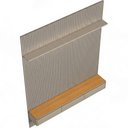 Ver mais imagens de Painel Ripado para TV 85 pol com Bancada Orgânica e Prateleira LED 219cm Slats L05 Tauari Gris Fosco