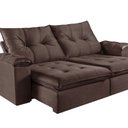 Ver imagem 2 de Sofá Retrátil e Reclinável 4 Lugares M-194 2,50m Molas Ensacadas Pillow Top Estofados Martins