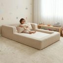Ver imagem 4 de Cama Montessoriana Berço Aconchego 118x178x25 Boucle Bege – Keiko