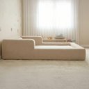 Ver imagem 5 de Cama Montessoriana Berço Aconchego 118x178x25 Boucle Bege – Keiko