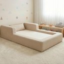 Ver imagem 1 de Cama Montessoriana Berço Aconchego 118x178x25 Boucle Bege – Keiko