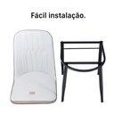Ver imagem 2 de Cadeira Ergonômica Impermeável Escritório Fixa Palito Cor:branco