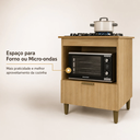 Ver imagem 3 de Balcão para Cooktop 4 Bocas com Espaço para Forno Dourado - J Carvalho