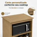 Ver imagem 5 de Balcão para Cooktop 4 Bocas com Espaço para Forno Dourado - J Carvalho