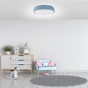 Ver imagem 2 de LUMINÁRIA PLAFON MOON GDE 50CM 4 LAMP E27 AZUL NEW - 1106 GDE ANW
