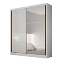 Ver imagem 4 de Guarda-Roupa Virtus com 1 Porta Espelhada Neve Novo Horizonte
