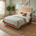 Ver imagem 2 de Base Sommier Camurça Casal 138x188x36cm Ortobom Bege/Marrom Claro