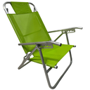 Ver imagem 1 de Cadeira de Praia Conforto Oversize Reclinavel 140kg Ronchetti Verde